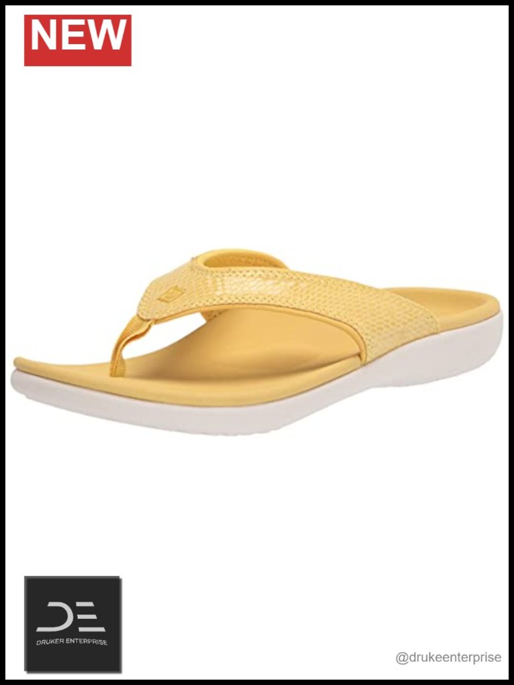 Orthotic Arch Support Slip Resistant Women's Flip Flop Sandals